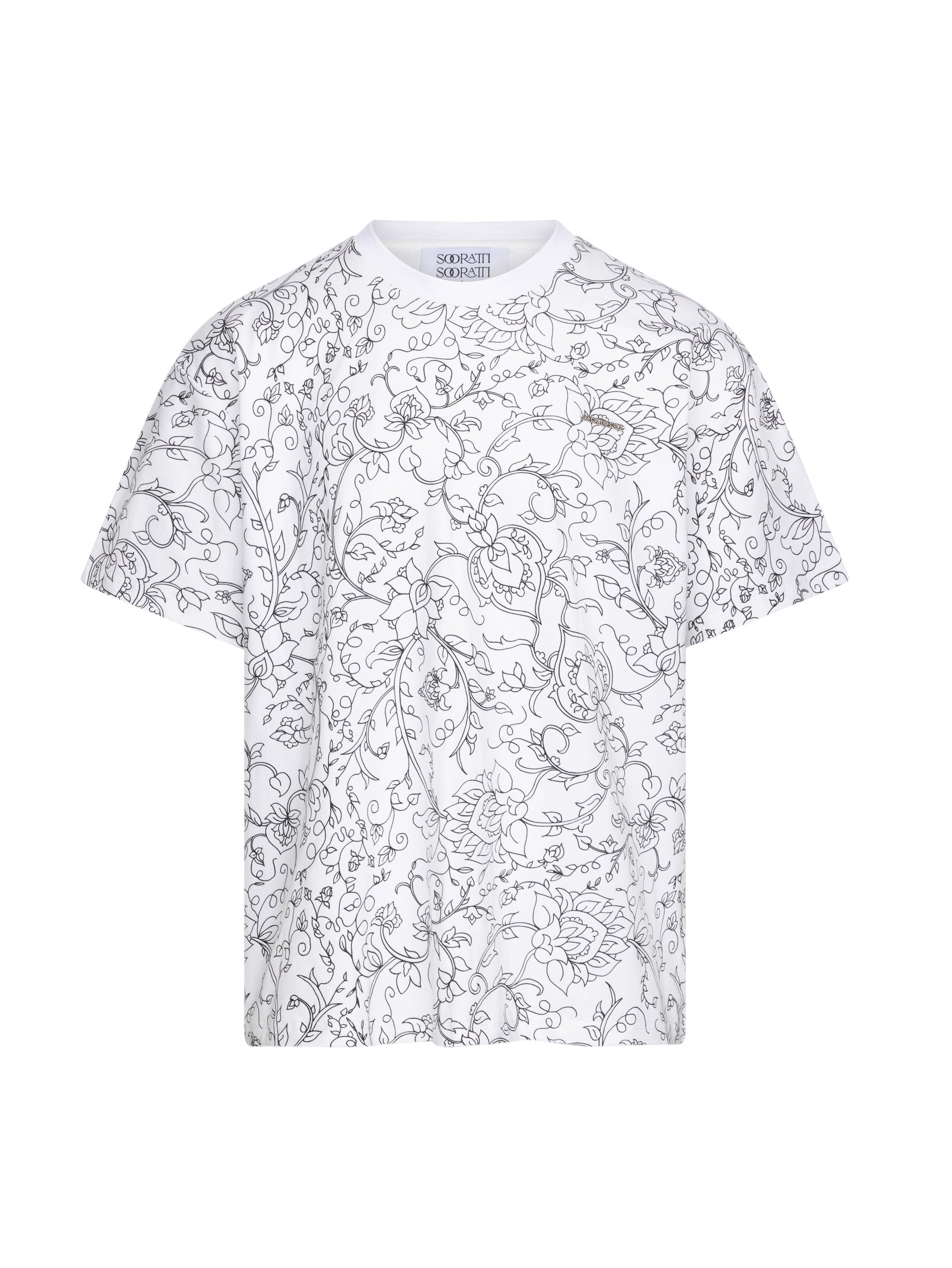 Hafez White Cotton T-Shirt