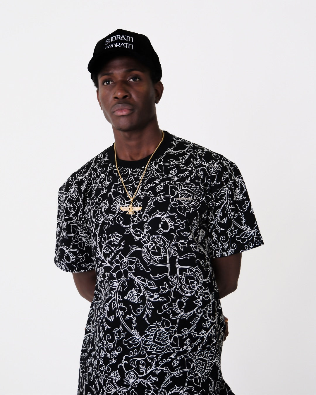 Rumi Black Cotton T-Shirt