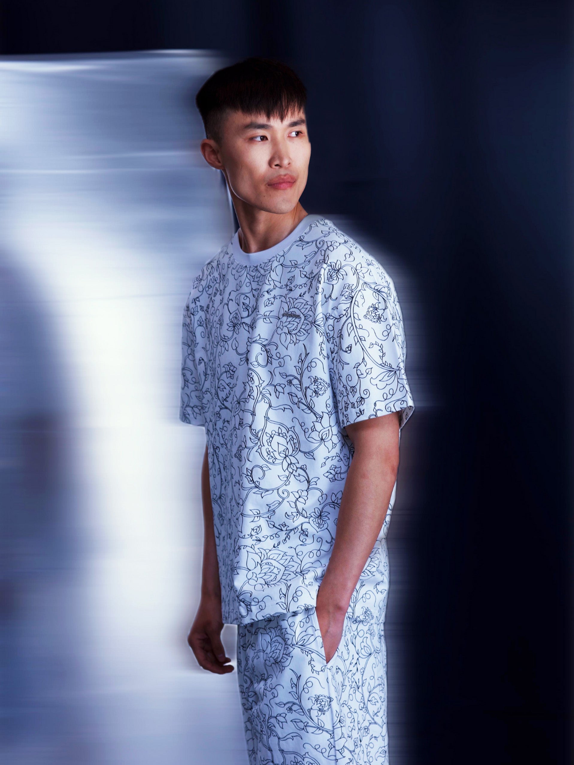 Hafez White Cotton T-Shirt