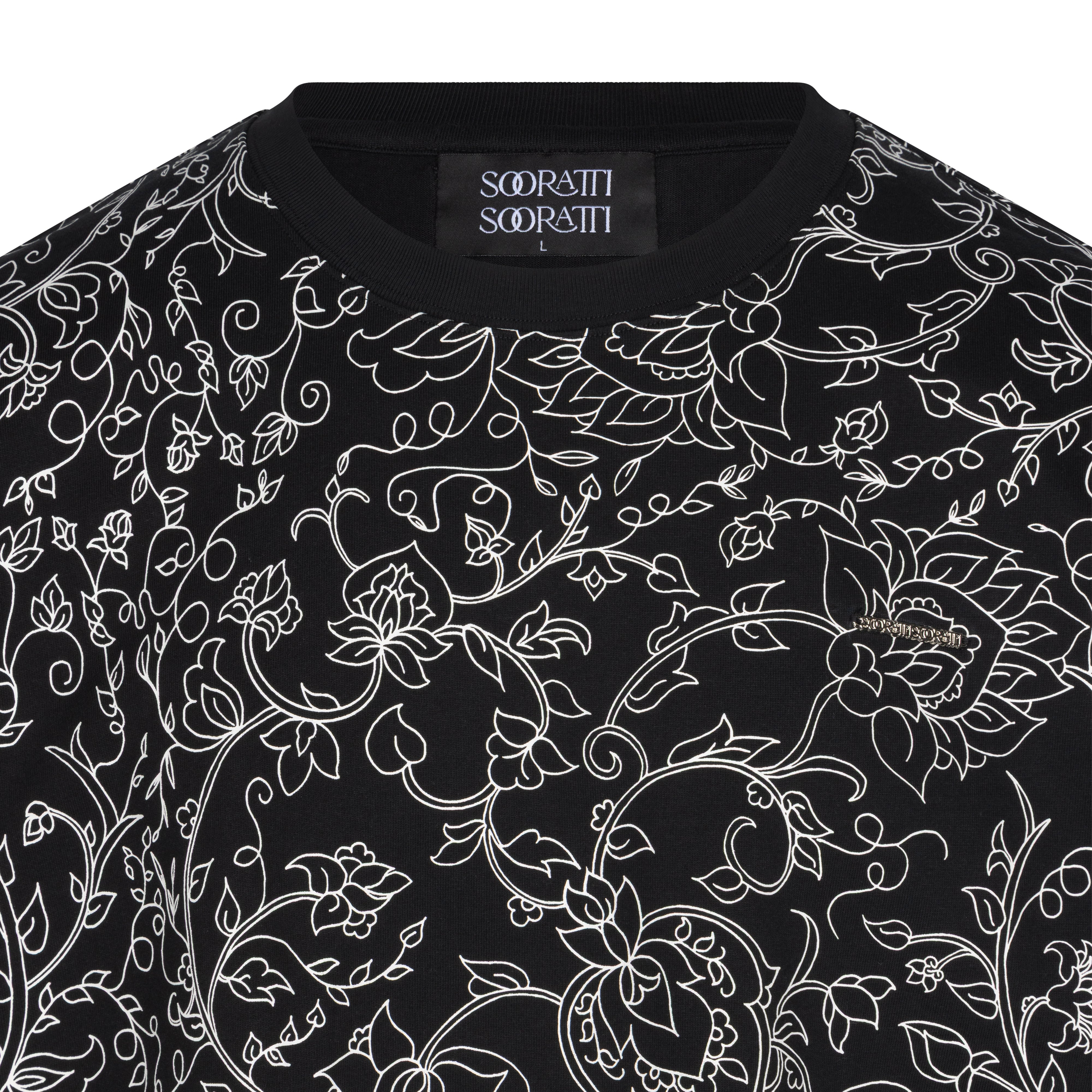 Rumi Black Cotton T-Shirt