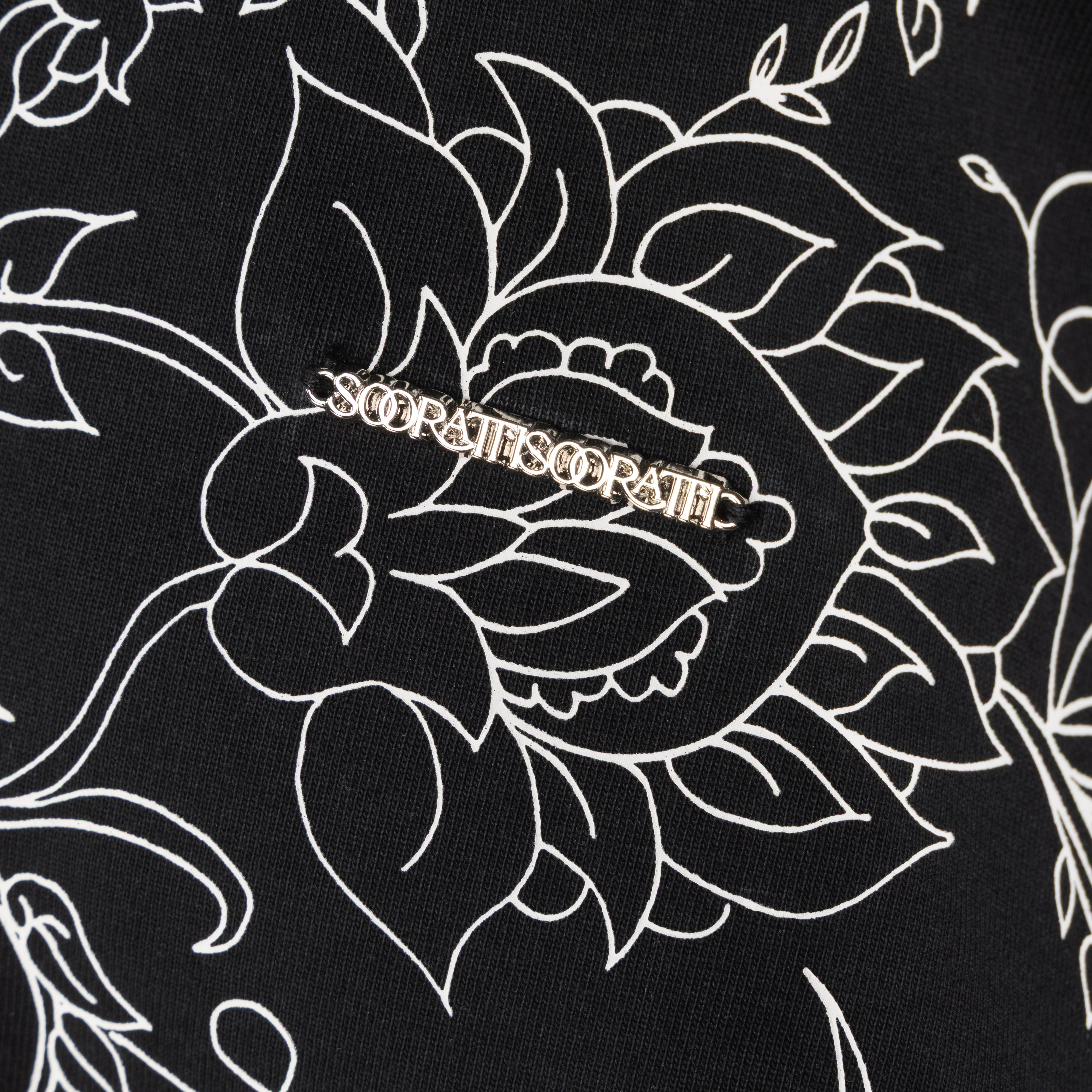Rumi Black Cotton T-Shirt