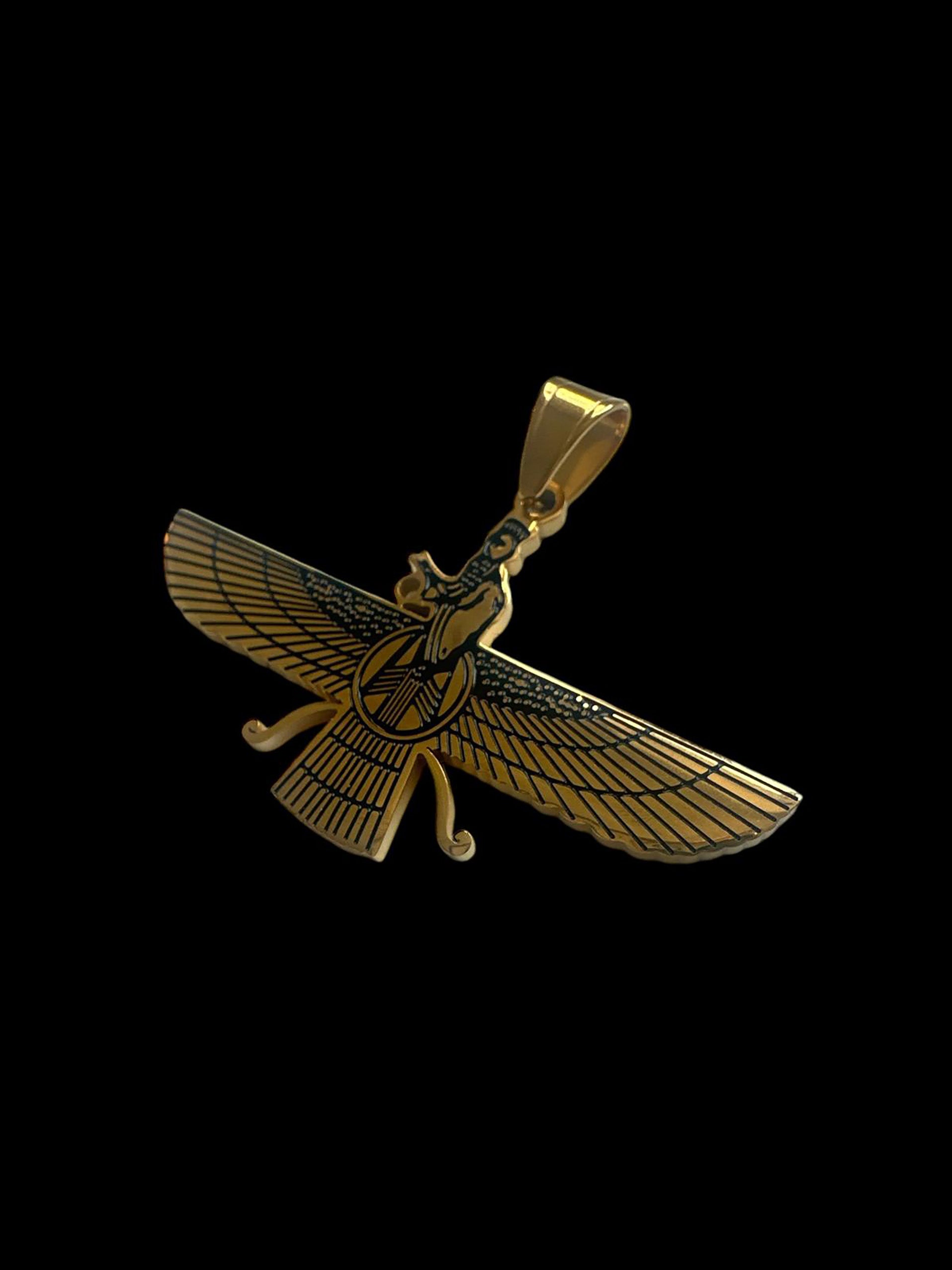 The Faravahar Necklace - Gold Plated