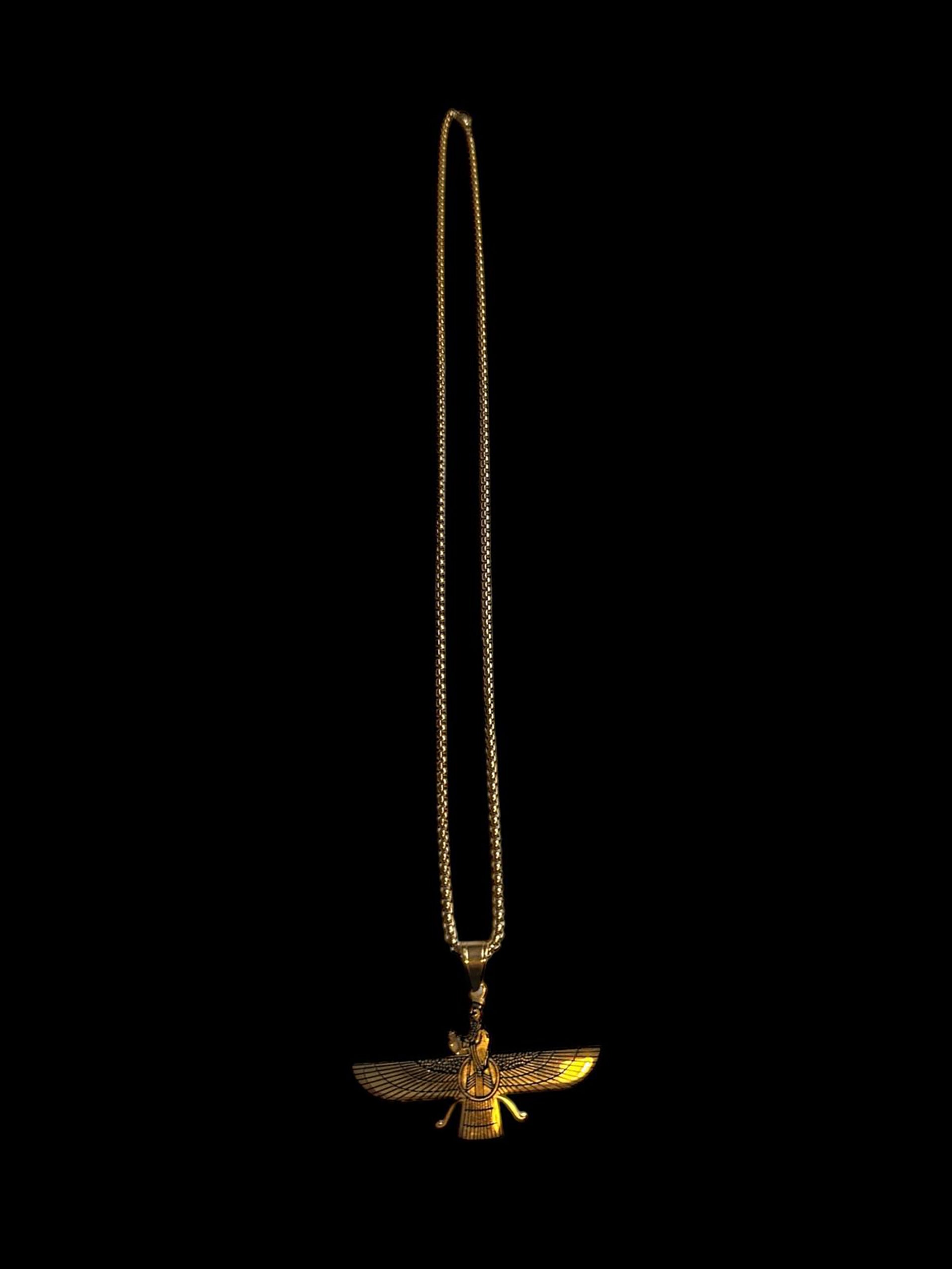 The Faravahar Necklace - Gold Plated