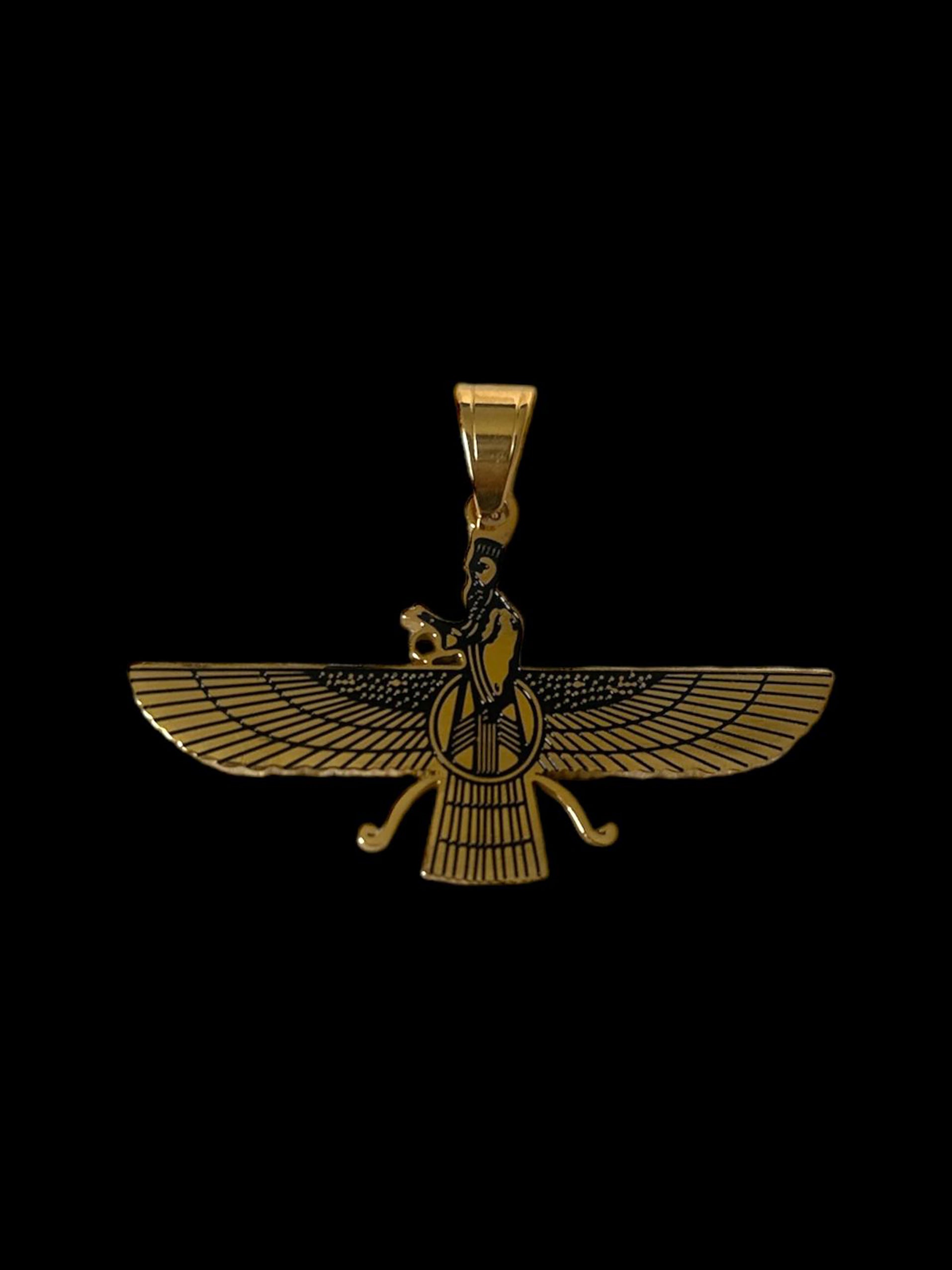 The Faravahar Necklace - Gold Plated