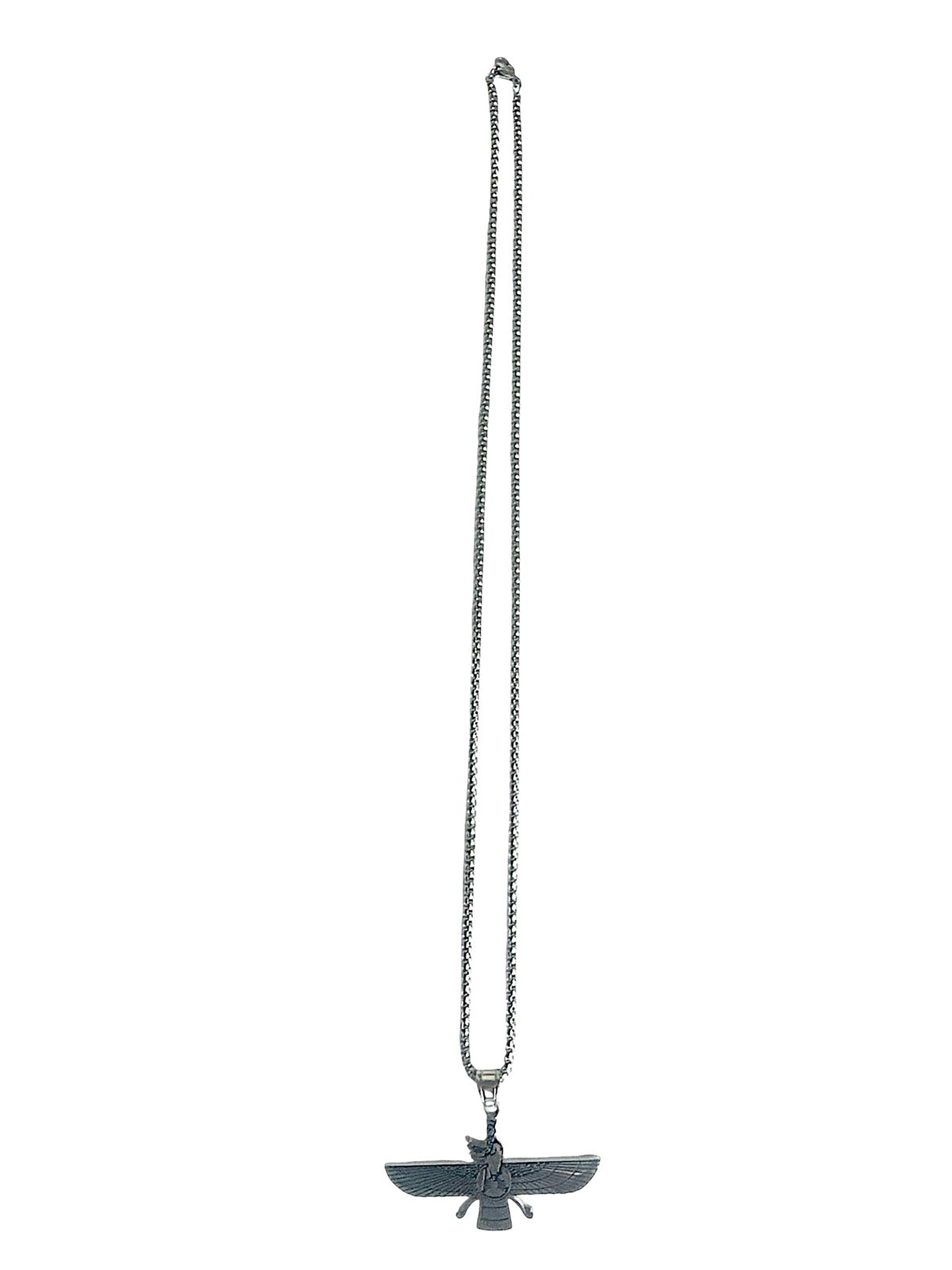 The Faravahar Necklace - Silver Plated