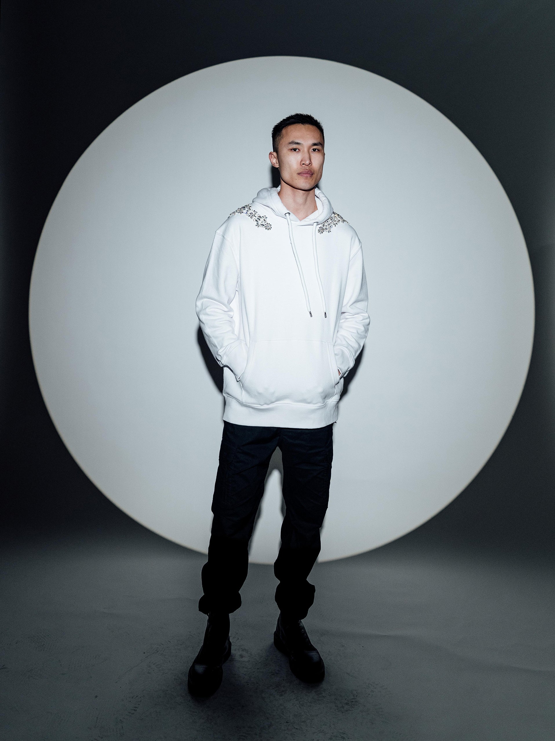 White Rooz Hoodie