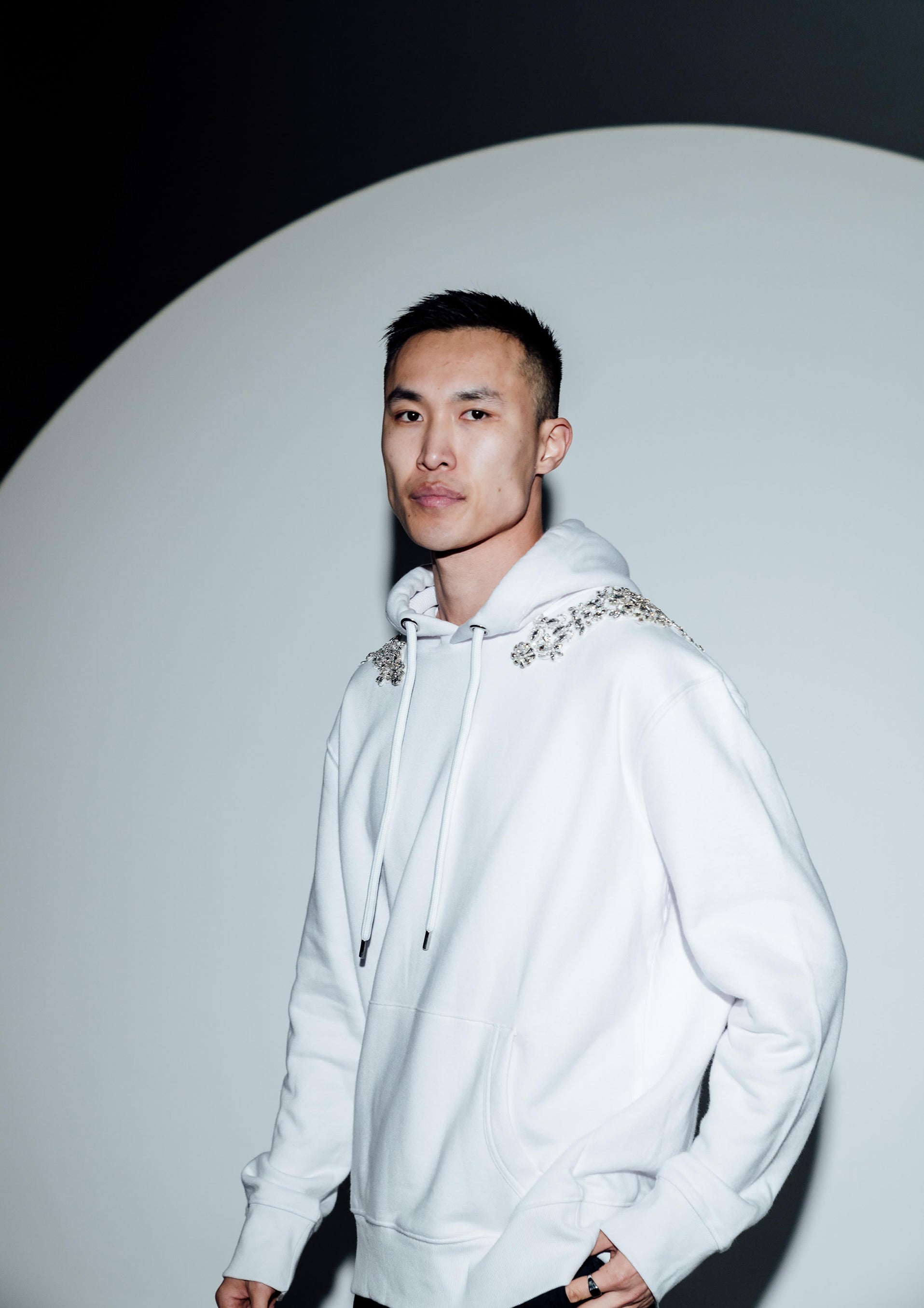 White Rooz Hoodie