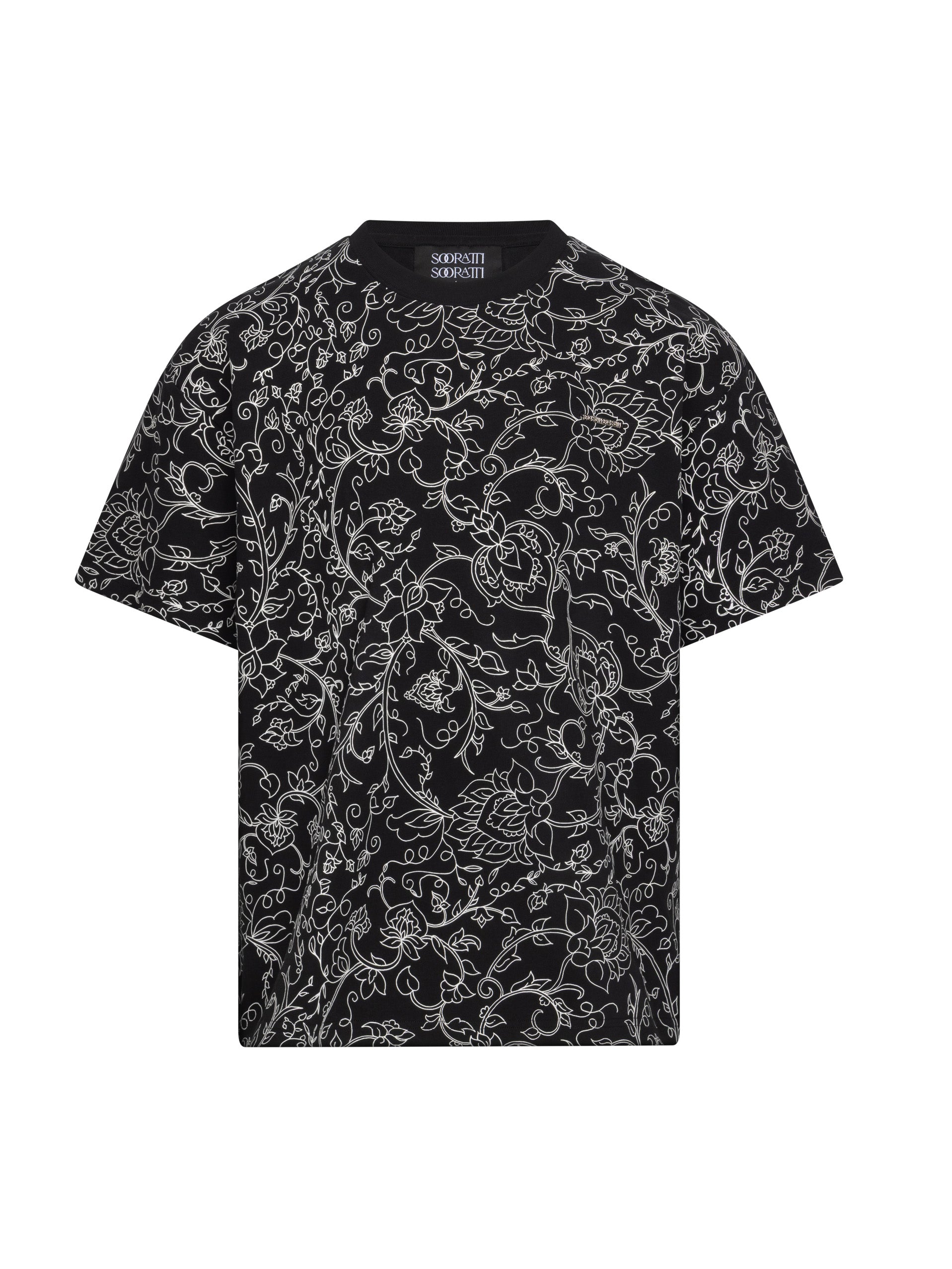 Rumi Black Cotton T-Shirt
