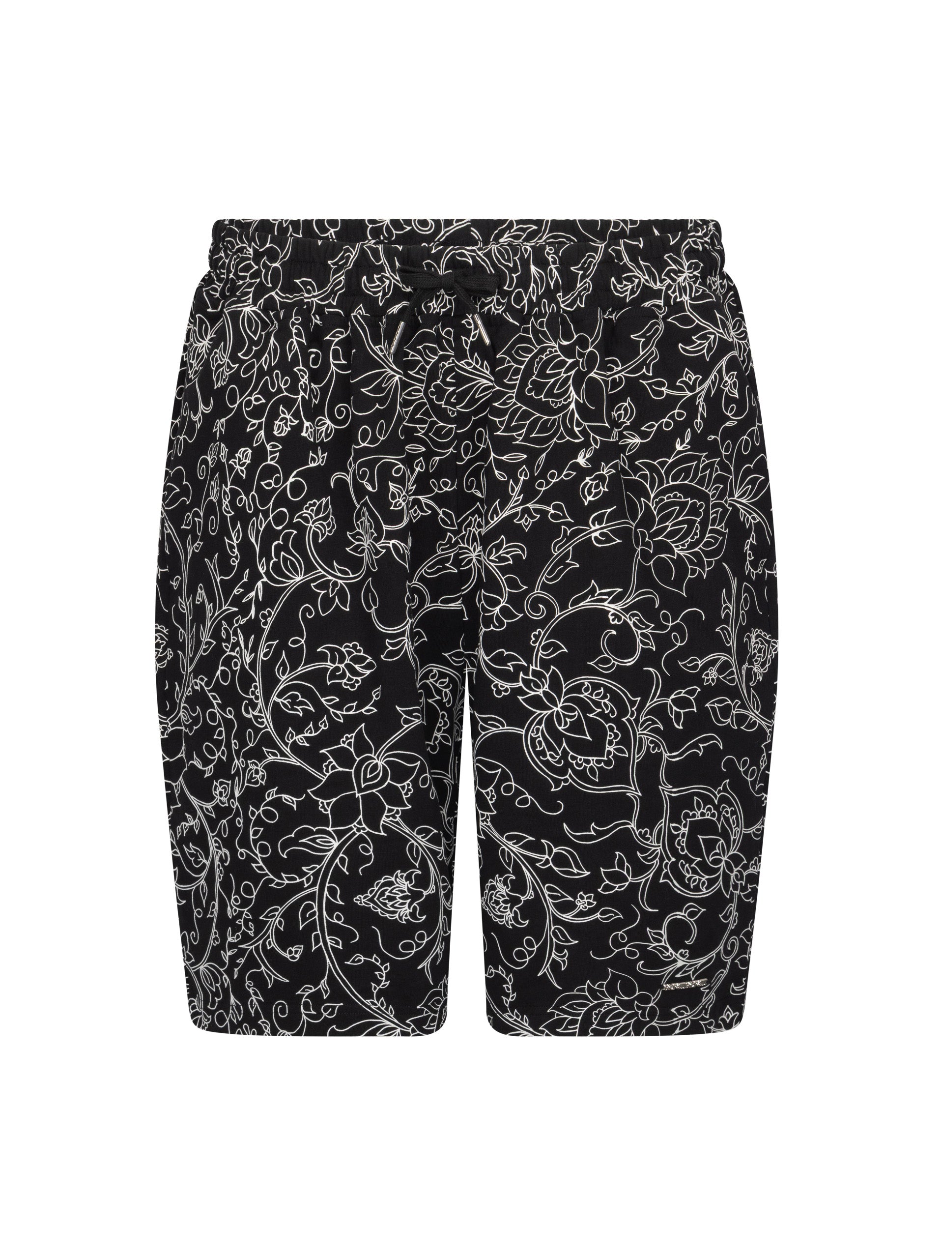Rumi Black Cotton Shorts