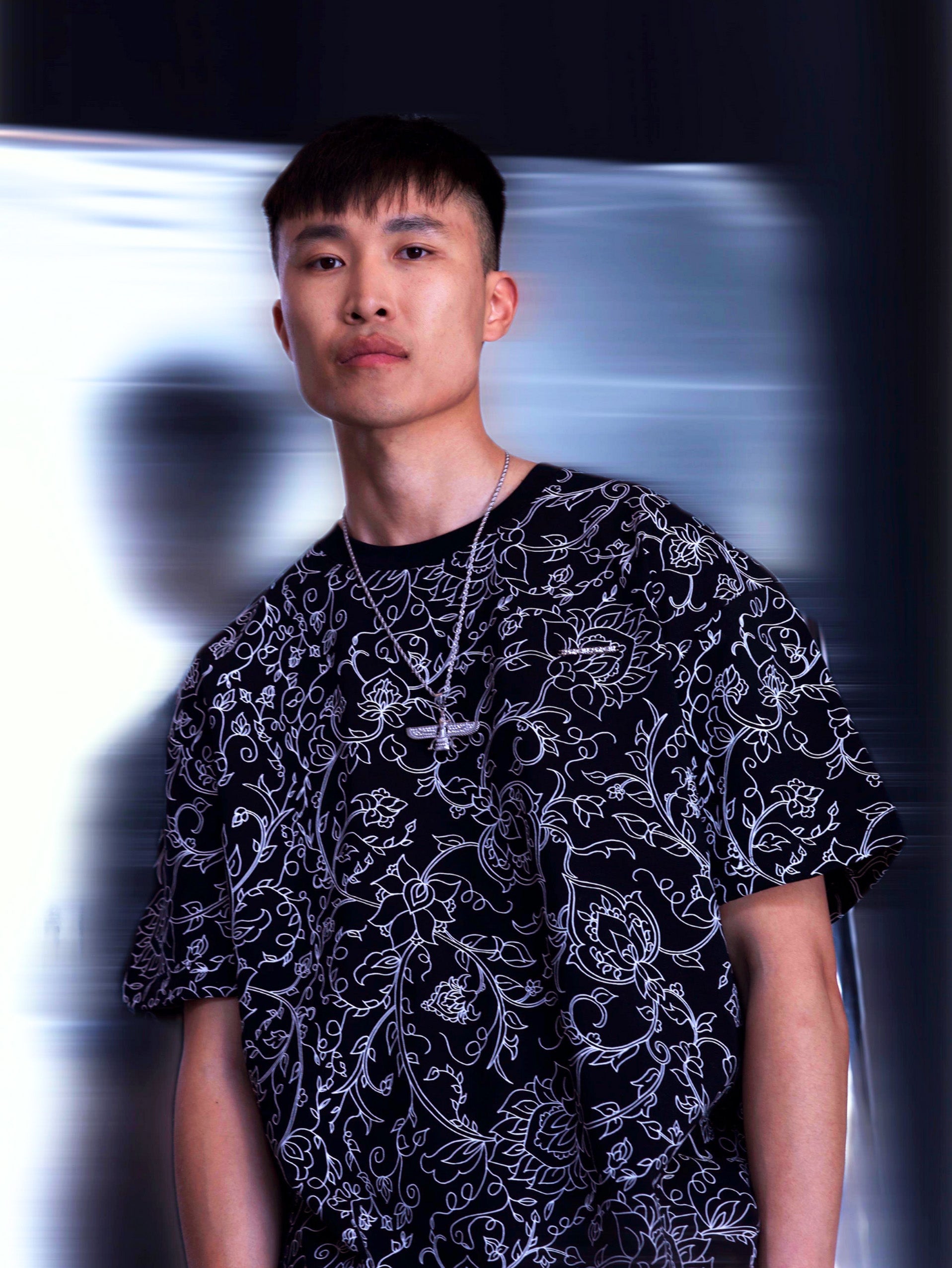 Rumi Black Cotton T-Shirt